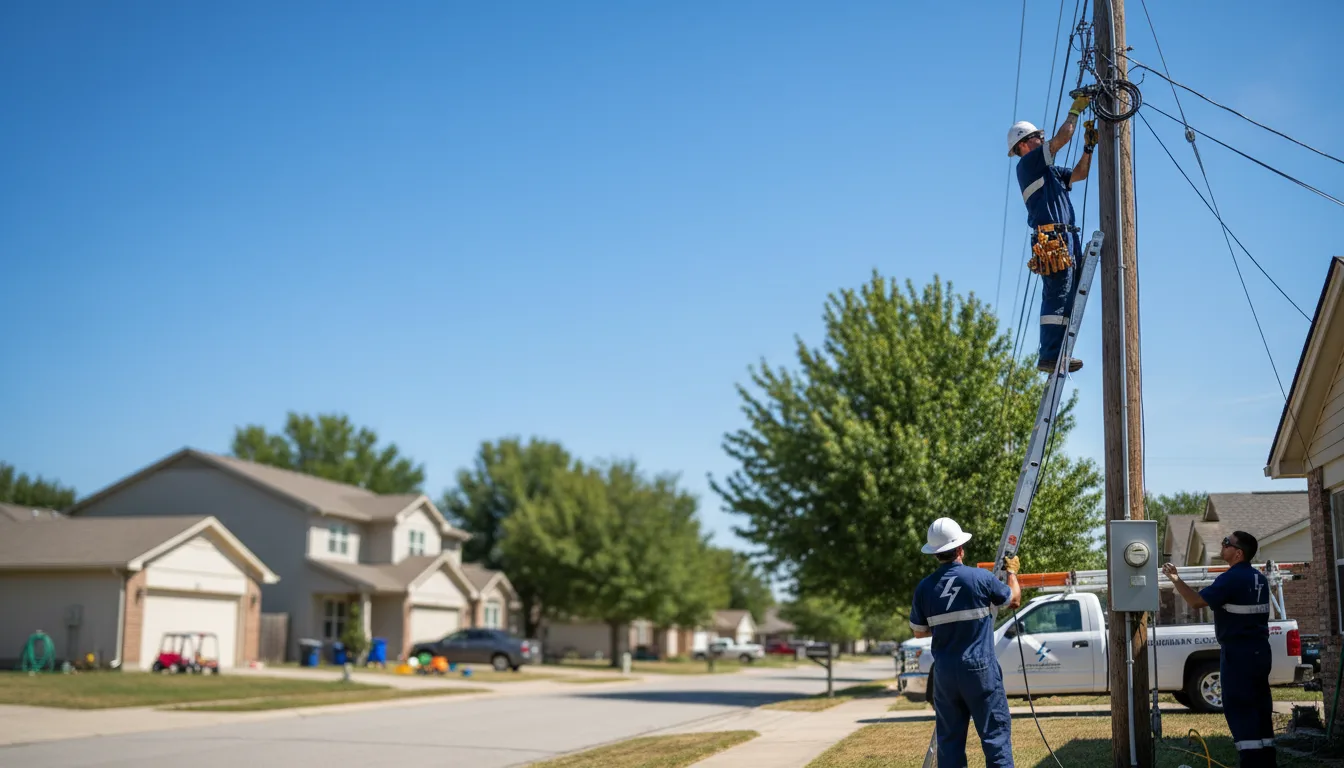 Residential electrician providing installation services in Lobelville, TN